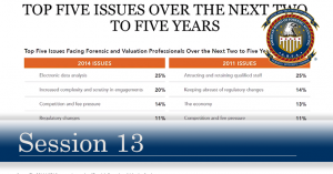 Session 13 - Top five issues over the next two to five years
